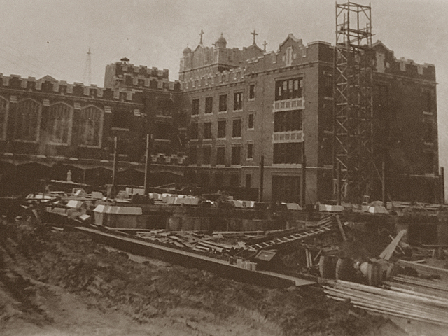 Mount St. Michael under construction